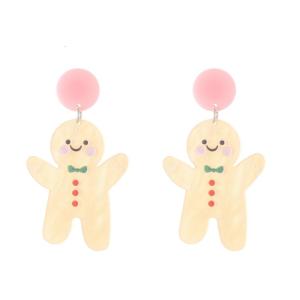 Giáng sinh cây Bông tai nhựa Acrylic alpacas xương rồng Khủng Long Hoa tai lủng lẳng đơn giản tuyên bố Bông tai thả cho phụ nữ