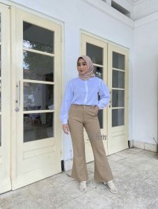 Celana Kerja Wanita cutbray Celana Bahan Panjang Celana Kantor Formal Celana Kantor Formal Basic Jumbo Big Size