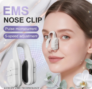 EMS Nose Clip Shaper / Pulse Microcurrent Beauty Device / 5-Speed Electric Nose Lifter & Slimmer