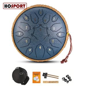 12 Inch D Tone Music Drum with Handbag Drumsticks 15 Notes D Major Large Ethereal Drum Yoga Meditation Sound Healing