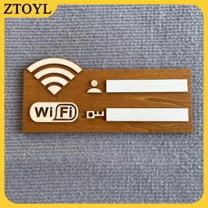 ZTOYL 1PC mộc mạc bằng gỗ mật khẩu đăng nhập cổ điển treo tường không dây mạng chỉ số mảng bám đa mục đích trang trí nội thất phụ kiện