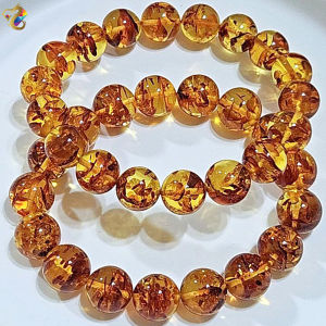 Collection Grade Flower Amber Bracelet
