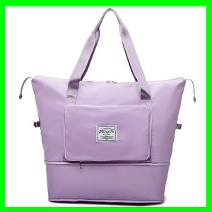 Túi Du Lịch KHỔNG LỒ Đa Năng Túi Xách Nữ Cỡ Lớn 2 Tầng Chống Thấm Đựng Hành Lý Cao Cấp có thể cài vào vali