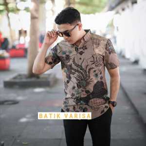 Batik Pria Bisa COD BAyar ditempat Bahan Catton Premium Kemeja Pria Kemeja Batik