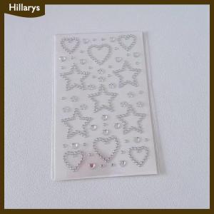 [Hillarys] 3D Star Heart Stickers Kids DIY Decoration Self Adhesive Jewelry Crafts Sparkly Rhinestone Stickers Girls Gifts