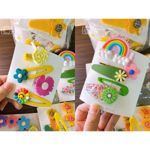 Ready Stock Malaysia(24 Pcs Set)Girl Princess Cute Hairpin Flower Hair Accessories *FREE Storage Bag*