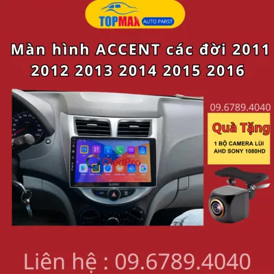 Màn hình Android Oledpro 9 inch theo xe ACCENT các đời 2011 2012 2013 2014 2015 2016 | Tặng kèm mặt dưỡng