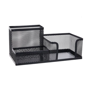 Large Capacity Pencil Holders 3 Compartments Pen Holders Desk Organizer For Home Office Office Shelf with Note Holders