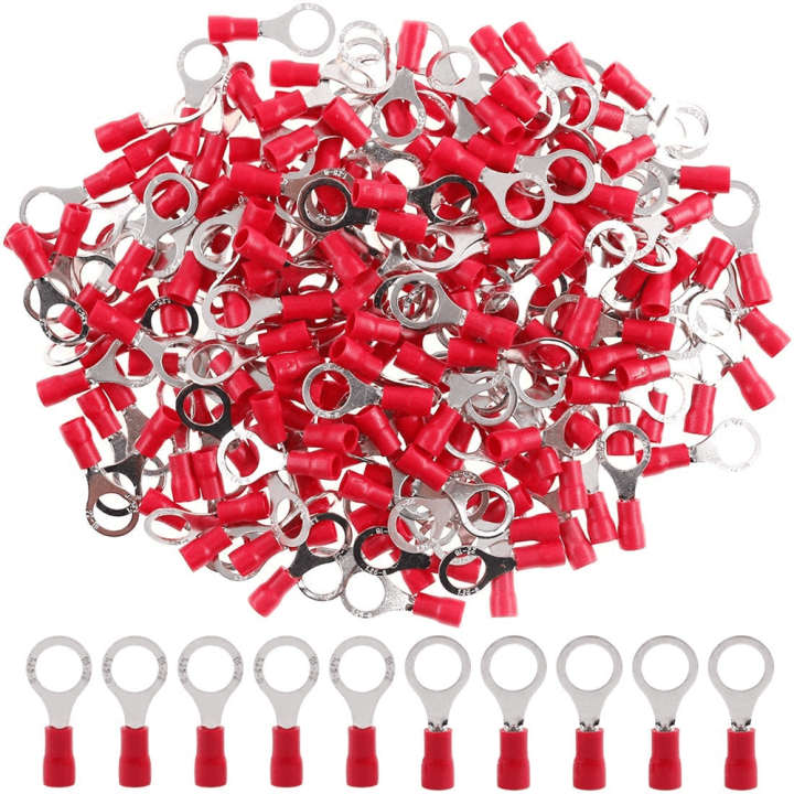 10 pcs Insulated Ring Connector Terminal Lugs RV1.254 RV1.256 RV1.258 AWG22 to AWG16 Lazada PH