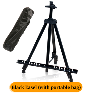 Portable Metal Easel Adjustable Travel Easel Thicken Triangle Aluminum Alloy Easel Sketch Drawing For Art Supplies