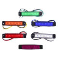 1PC 12V/24V 6 SMD LED Side Light Truck Trailer Lorry Indicator Side Marker Waterproof Light Indicators Lights Rear Side Lamp Blue/Red/White/Green/Amber/Yellow. 