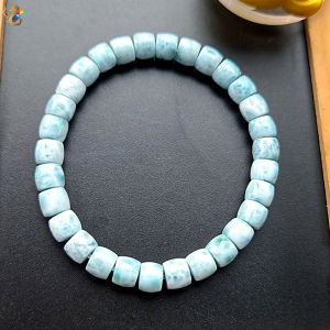 Collection Grade Blue Larimar Abacus Rondelle Bracelet