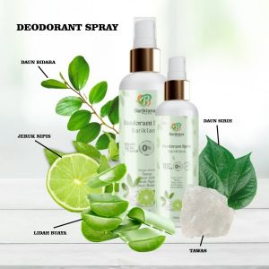 Deodorant Spray Herbal Daun Bidara-Daun Sirih-Jeruk Nipis-Tawas-Aloevera