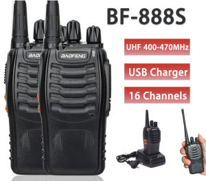 BaofengWalkie Talkie Jarak Jauh 10km(Max) 2800mAH HT Wlan UHF 2 Units Handy Talky Waterproof Portable With Charger
