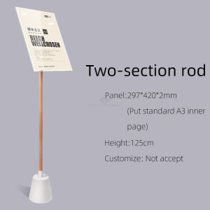 FANTASY Sviao A3 Shop Advertising Restaurant Coffee Poster Painting Photo Paint Wood Rack Frame Acrylic Sign Holder Display Shelf Stand Department store counter store upright landing poster display stand promotional advertising log POP stand