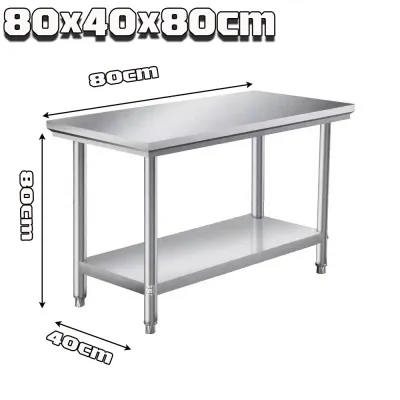 Stainless steel table top Meja dapur Table top kitchen Meja dapur gas Kitchen table rack Kitchen island Workbench