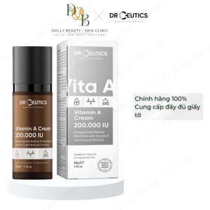 DrCeutics VITAMIN A CREAM 200.000 IU 50g - Kem Dưỡng Cải Thiện Nếp Nhăn Sáng Da Giảm Lỗ Chân Lông