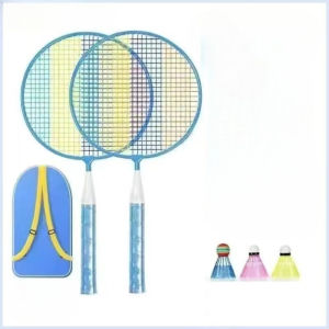 Aoduoyaya Shock Absorbing Children Badminton Rackets Portable Soft Grip Badminton Racquets with Carry Bag Anti Slip Handle