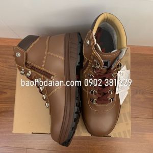 Giày bảo hộ lao động màu nâu cao cổ Hàn Quốc K2-14