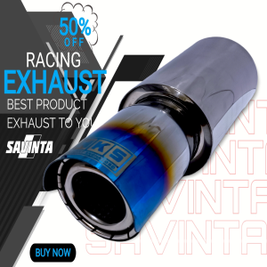 SAVINTA Muffler - Knalpot Mobil Racing Sav-GTSv2 Ngebass Adem Bulat Full Stainless Size P33cm