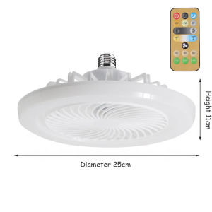 Smart 3-in-1 Ceiling Fan Light with Remote Control 3-Speed E27 Base 220V Lamp Bedroom Living Room Fixtures