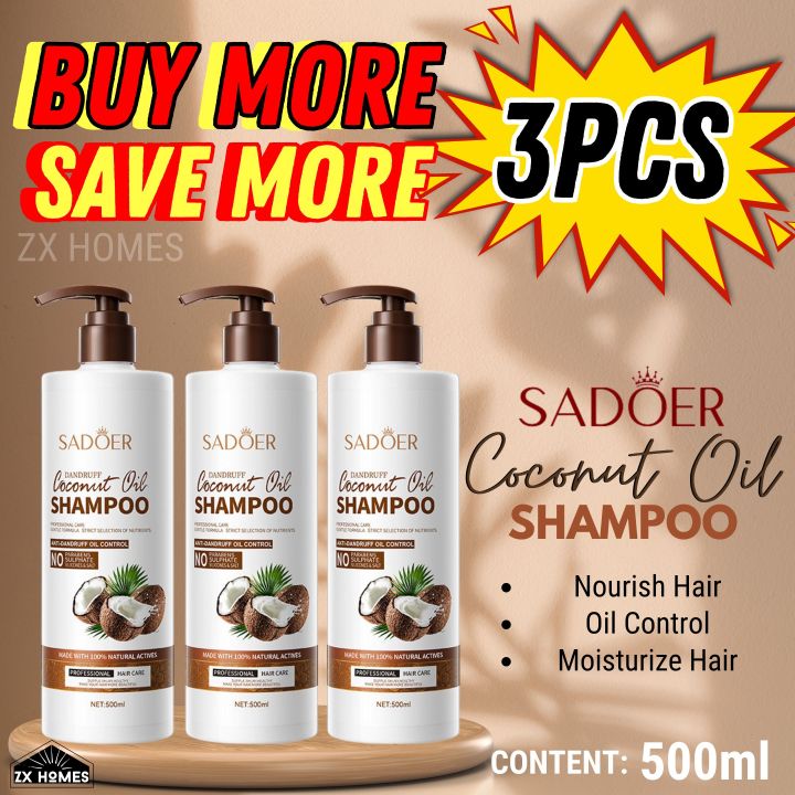 BAO HOME [HOT! 3PCS] Coconut oil shampoo and conditioner set Perfumed