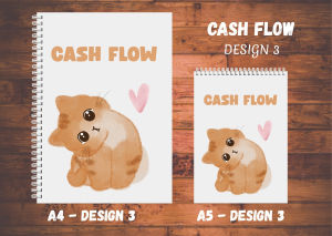 CASH FLOW • Laminated Cover • A5 / A4 size • 80gsm • 70 leaves • 140 pages • OPTION TO CUSTOMIZE