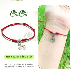 [Chi Chi] Vòng Tay Lắc Tay Dây Chỉ Đỏ May Mắn Mix Charm - MS110
