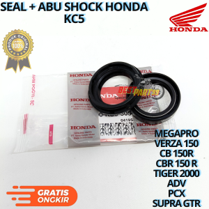 Seal +abu shock honda KC5 untuk motor MEGAPRO VERZA 150 CB 150 R CBR 150 R TIGER 2000 ADV PCX SUPRA GTR. AHM berkualitas original asli ori dan presisi