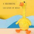 Dancing Duck Electric Duck Plush Toy Singing English Version Dancing Talking Duck Duck Stuffed Toy Interactive Repeating Talking Duck Kids Gift. 