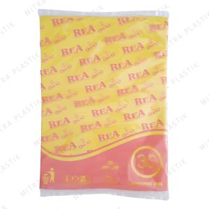 Plastik HD Tanpa Plong 30x40 Kantong Kresek Packing Online Shop REA Bungkus Paket Silver
