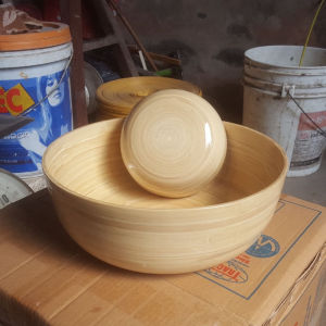 Chậu ngâm chân  ngâm tay bằng tre dùng trong Nail và Spa  gội đầu