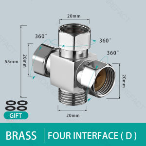 Garden Tap Distributor Valve Connector Brass Adapter Faucet Connector Kitchen Washing Machine Accessories