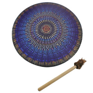 กลองแชมันสำหรับผู้ใหญ่ Vegetarian Shaman Fire Drum Vegan Shaman Alchemical Moon Drum Stick Handmade Deep Bass Tpy