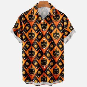 ZEEMIN 2024 Colorful Cats Retro Fashion 3d Mens Hawaiian Shirt Male Clothing Casual Shirts Mens Shirt Fashion Loose Short Sleeves 5xl