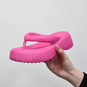 [Free Shipping] New height-increasing EVA flip-flops for women high-heeled suitable for outdoor wear on the beach comfortable