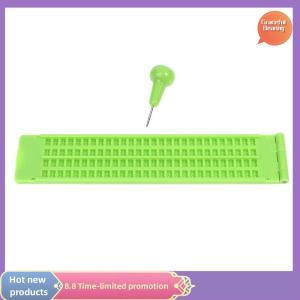 Graceful Plastic Braille Writing Slate School Portable Practical With Stylus Practice