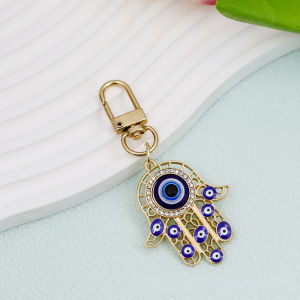 💥เวอร์ชันอัพเกรดใหม่💥ดวงตาปีศาจมือของฟาติมา พวงกุญแจ มือฟาติมา HAND OF FATIMA EVIL EYE ดวงตาปีศาจ เครื่องรางนำโชค ขับไล่สิ่งชั่วร้าย เสริมฮวงจุ้ย
