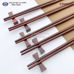 Đũa gỗ Trắc Việt Nam vân đẹp (Hộp 10 đôi rất đẹp) gỗ Trắc tự nhiên [CTH701TT] HAHANCO