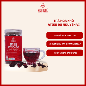 Trà Đài hoa Atiso đỏ Hichagol 100% từ thiên nhiên hỗ trợ giảm cân  tốt cho hệ tiêu hóa [Hủ 80gr]