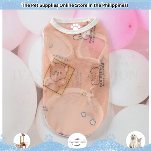 Pet Summer Cartoon Extra Large Dog Breathable Mesh Vest Clothes Pet Sando Pet Supplies Big Pet Clothes Sando