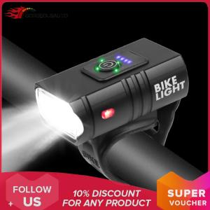LED Bicycle Front Light 10W 6 Modes USB Rechargeable MTB Bike Front Lamp
