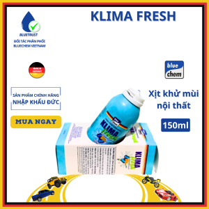 Chai Xịt Khử Mùi Ô Tô Xử Lý Mùi Hôi Diệt Khuẩn Làm Thơm Xe BLUECHEM - Klima Fresh - 250ml