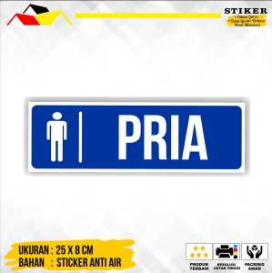 STIKER PETUNJUK TEMPAT TOILET UNTUK KANTOR/USAHA