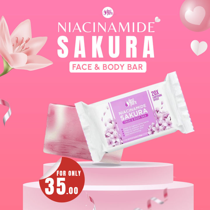 Niacinamide Sakura Face & Body Bar Lazada PH