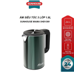 Ấm siêu tốc 3 lớp 1.8L Sunhouse Mama SHD1389