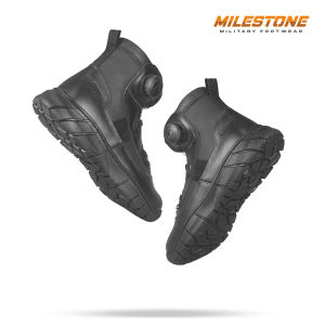 Sepatu PDL Tactical Tali Putar Mactans Merk Milestone Standart Jatah TNI POLRI KEMHAN