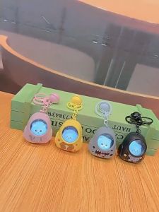 New Cute Bear Book Night Light Keychain Pendant Luminous Car Keychain Couple Gift Pendant