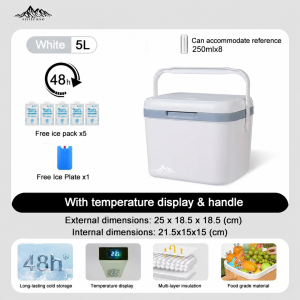 [SG STOCK]Outdoor Insulated Box 5L/15L/25L Refrigerated Box Household Portable Commercial Stall Plastic Car Fishing