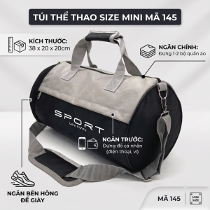 Túi trống thể thao túi tập gym rẻ đẹp có ngăn giày riêng tiện lợi